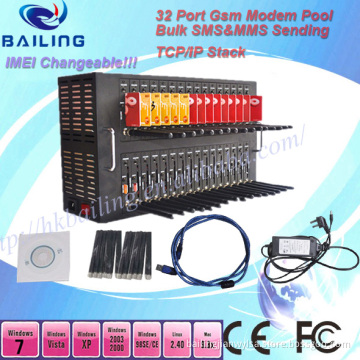 32 Port Modem Pool Could Send 19200 SMS Per Hour
